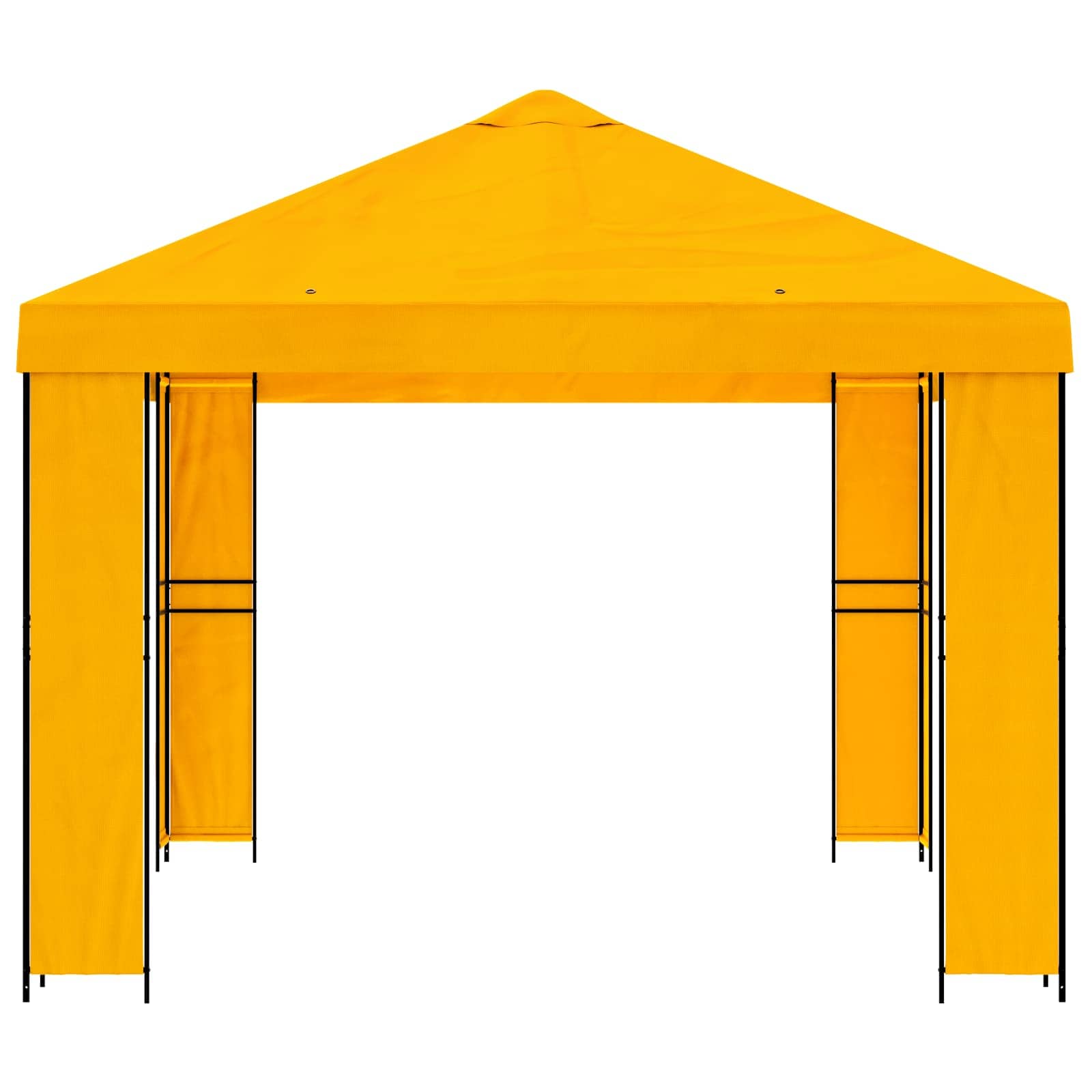 Cenador 4 x 3 m Amarillo Poliéster y Acero 190 gsm