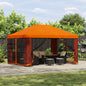 Toldo 4 x 3 m Amarelo Poliéster e Aço 190 gsm