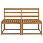 2 Pieza Sofá intermedio de exterior Madera de Acacia Sólida