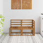 2-Piece Solid Acacia Wood Outdoor Middle Sofa