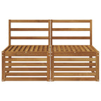 2 Pieza Sofá intermedio de exterior Madera de Acacia Sólida