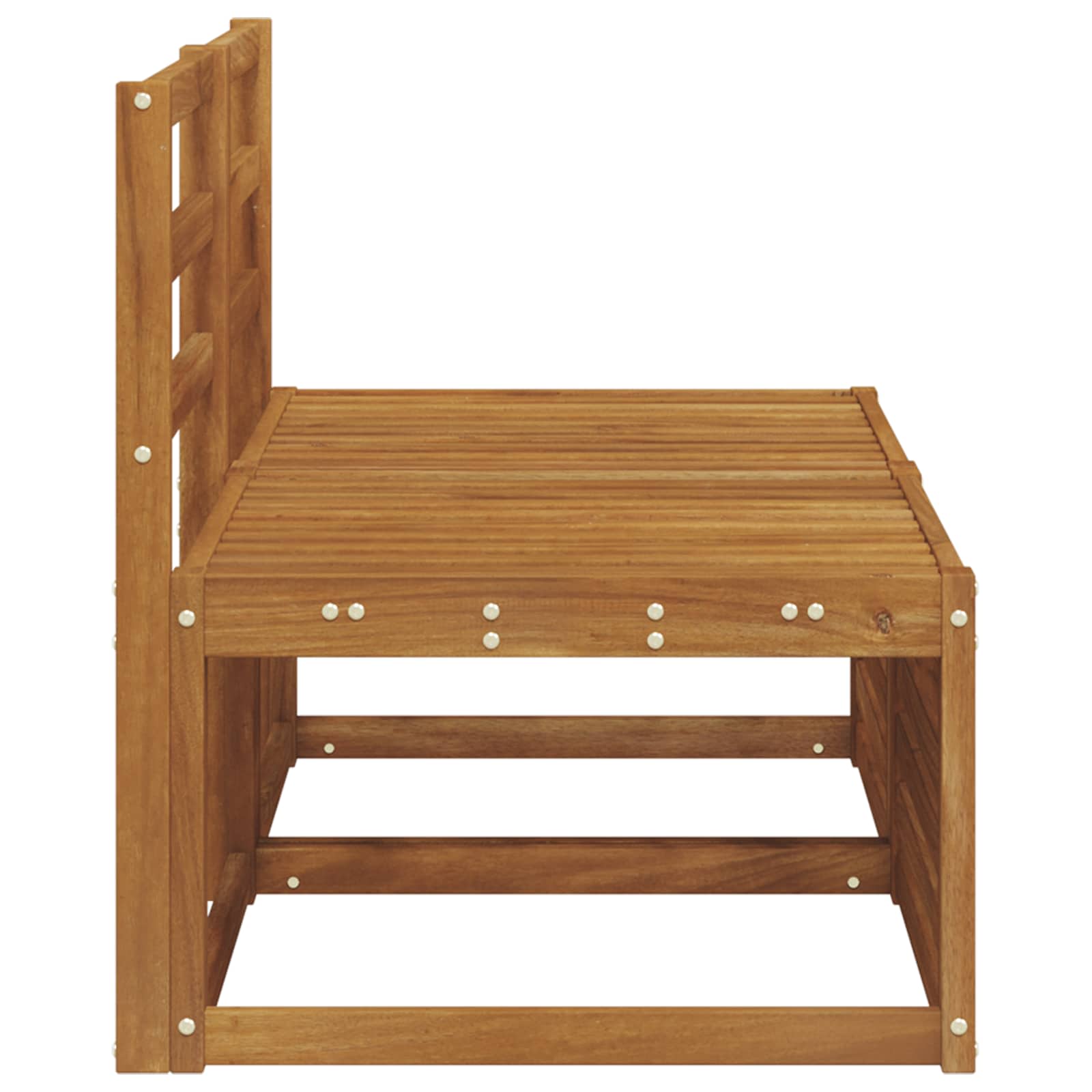 2 Pieza Sofá intermedio de exterior Madera de Acacia Sólida
