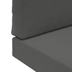 Cojín para sofá de exterior 2 pcs Antracita Poliéster