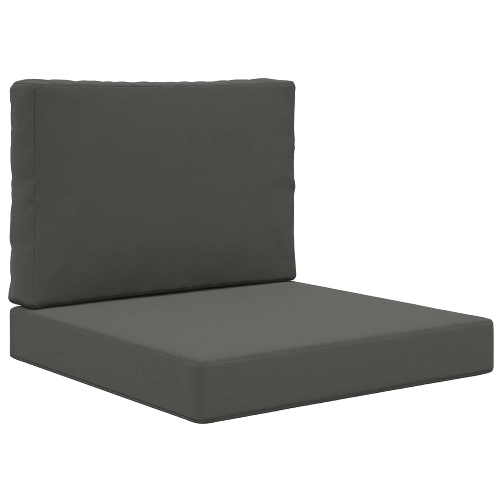 Cojín para sofá de exterior 2 pcs Antracita Poliéster