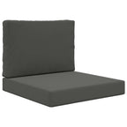Cojín para sofá de exterior 2 pcs Antracita Poliéster