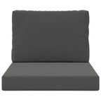 Cojín para sofá de exterior 2 pcs Antracita Poliéster