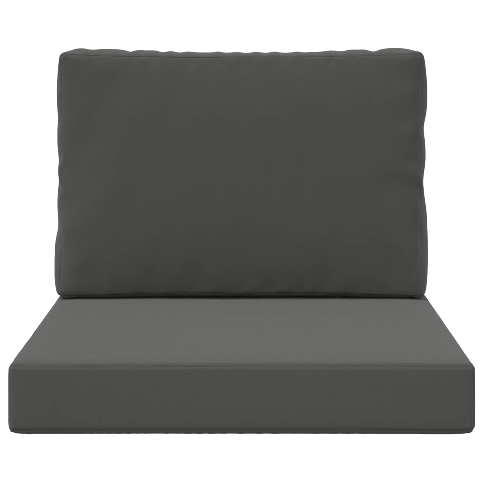Cojín para sofá de exterior 2 pcs Antracita Poliéster