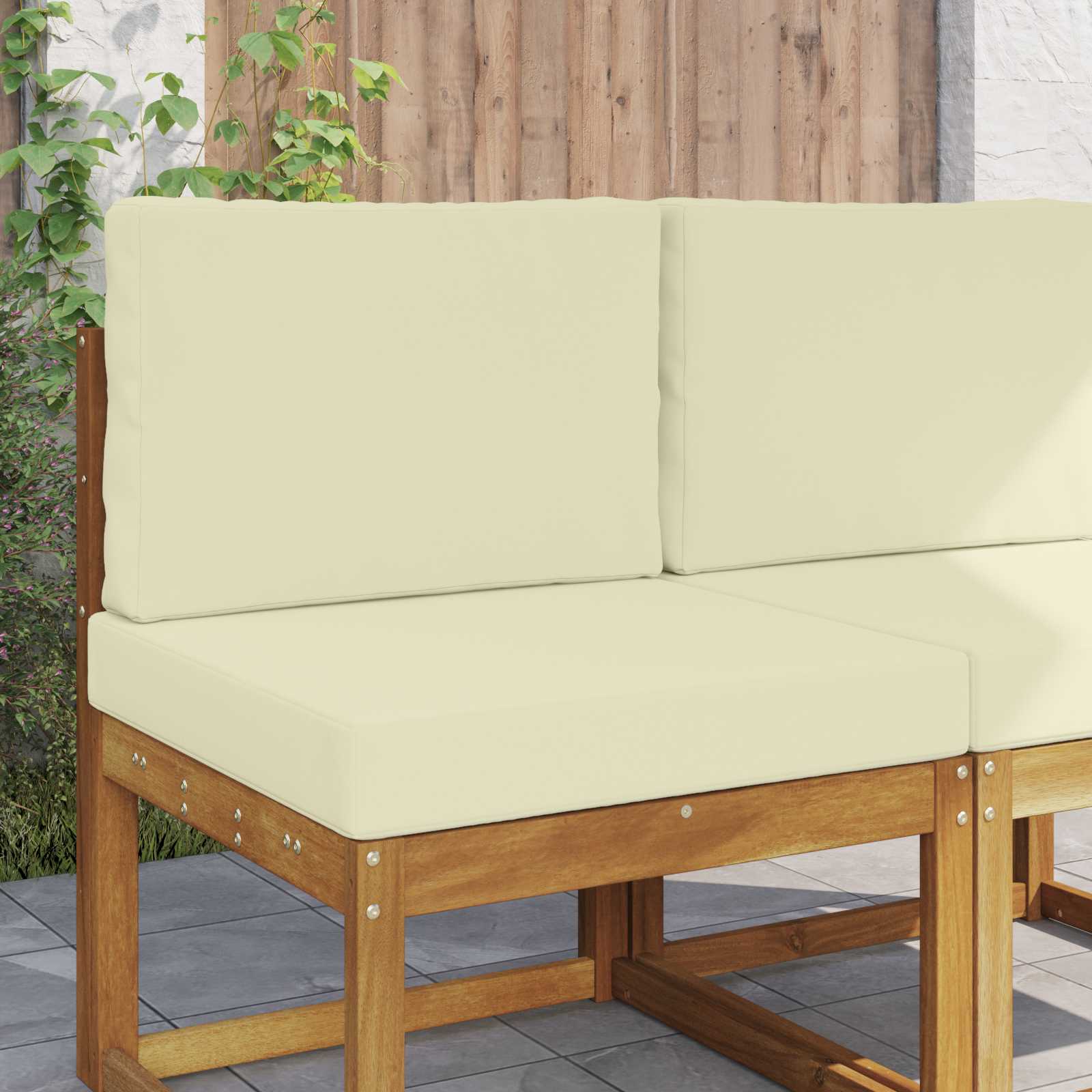 Cojín para sofá de exterior 2 pcs Antracita Poliéster