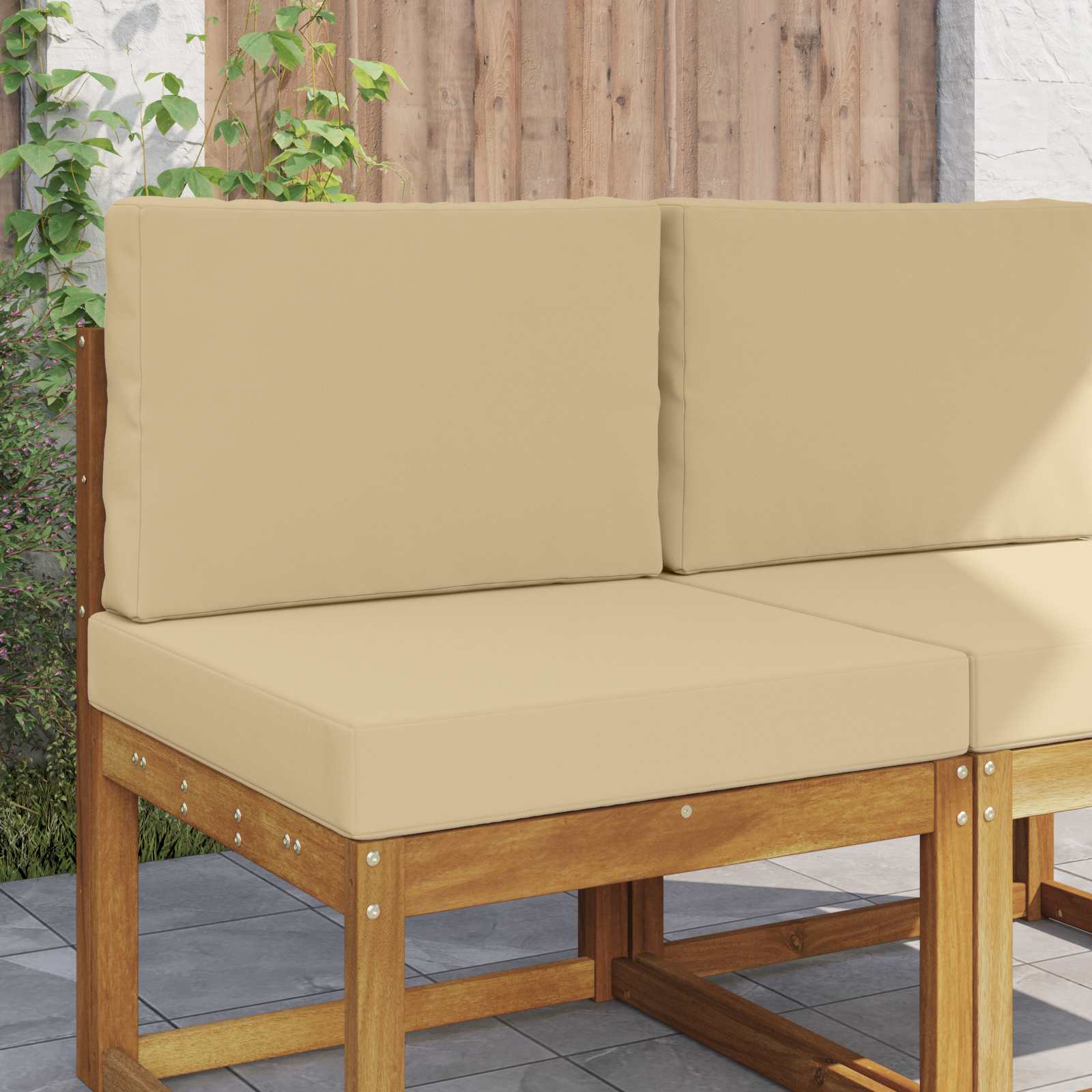 Cojín para sofá de exterior 2 pcs Antracita Poliéster