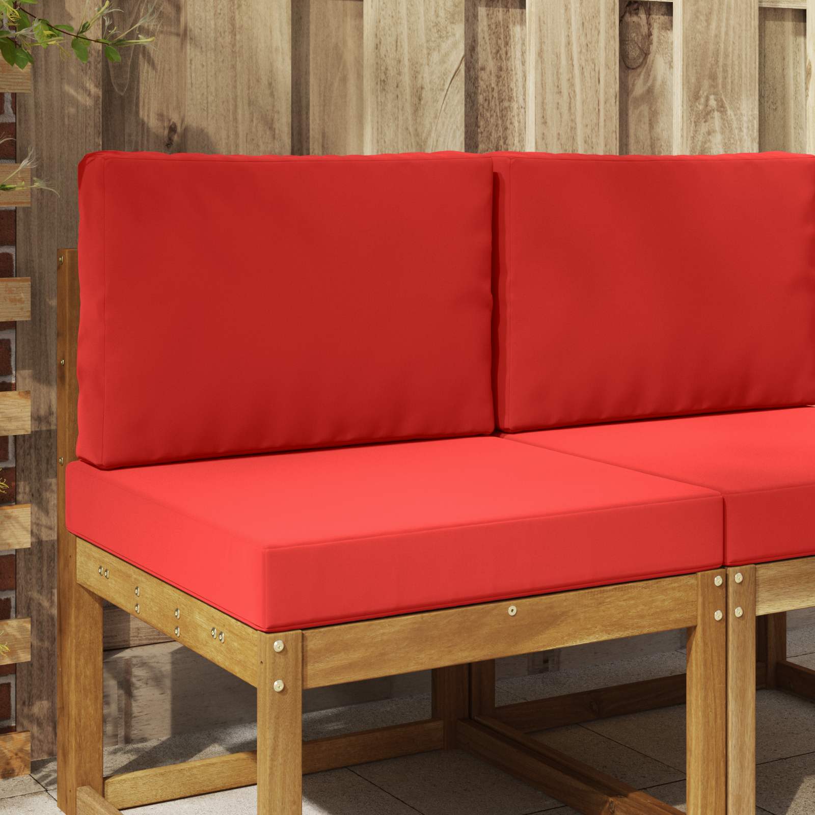 Cojín para sofá de exterior 2 pcs Antracita Poliéster