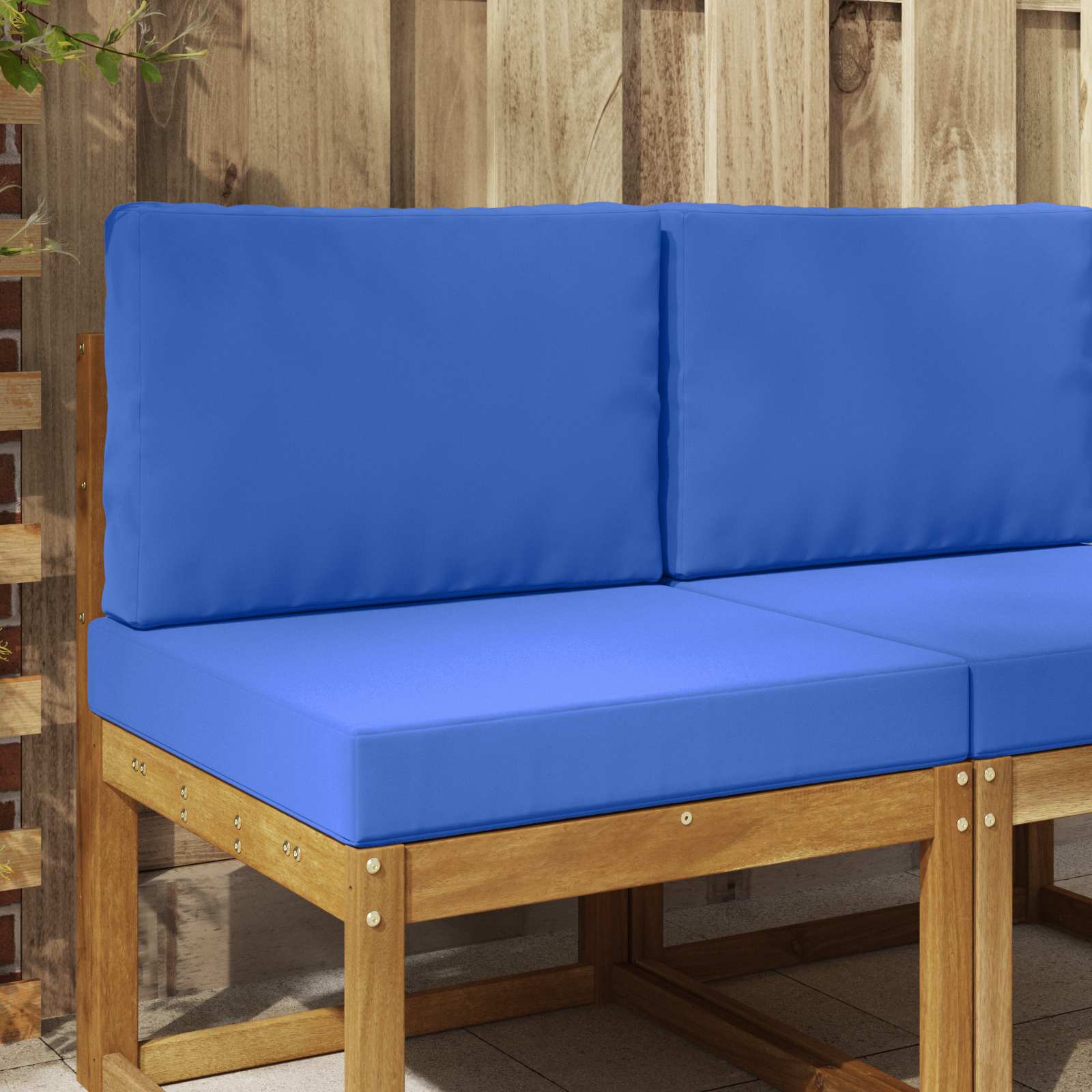 Cojín para sofá de exterior 2 pcs Antracita Poliéster