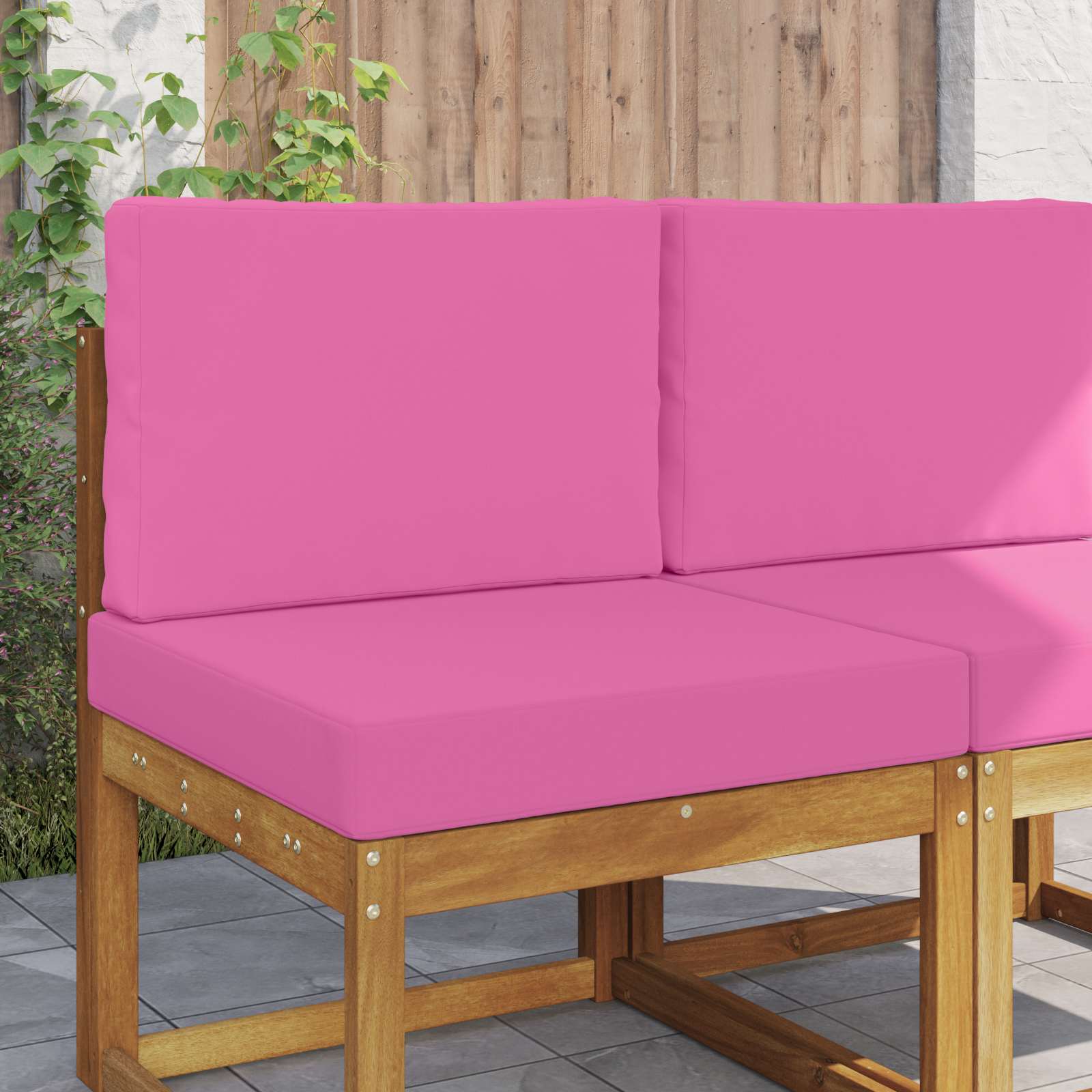 Cojín para sofá de exterior 2 pcs Antracita Poliéster