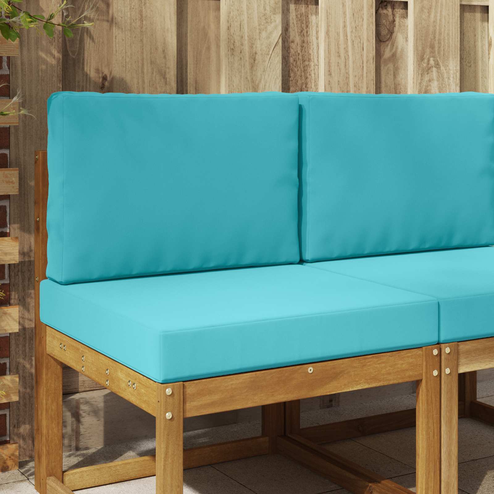 Cojín para sofá de exterior 2 pcs Antracita Poliéster