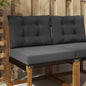 Outdoor Sofa Cushion 2 pcs Anthracite Polyester