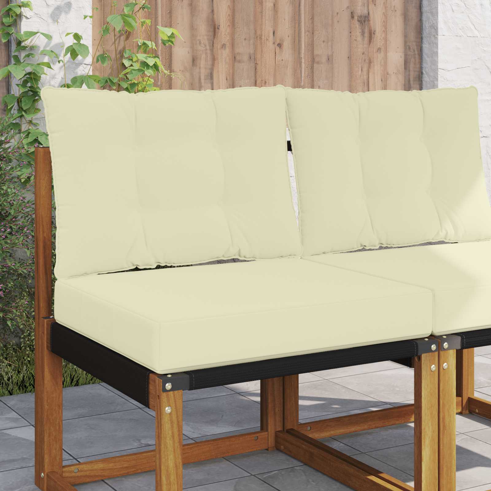 Cojín para sofá de exterior 2 pcs Antracita Poliéster