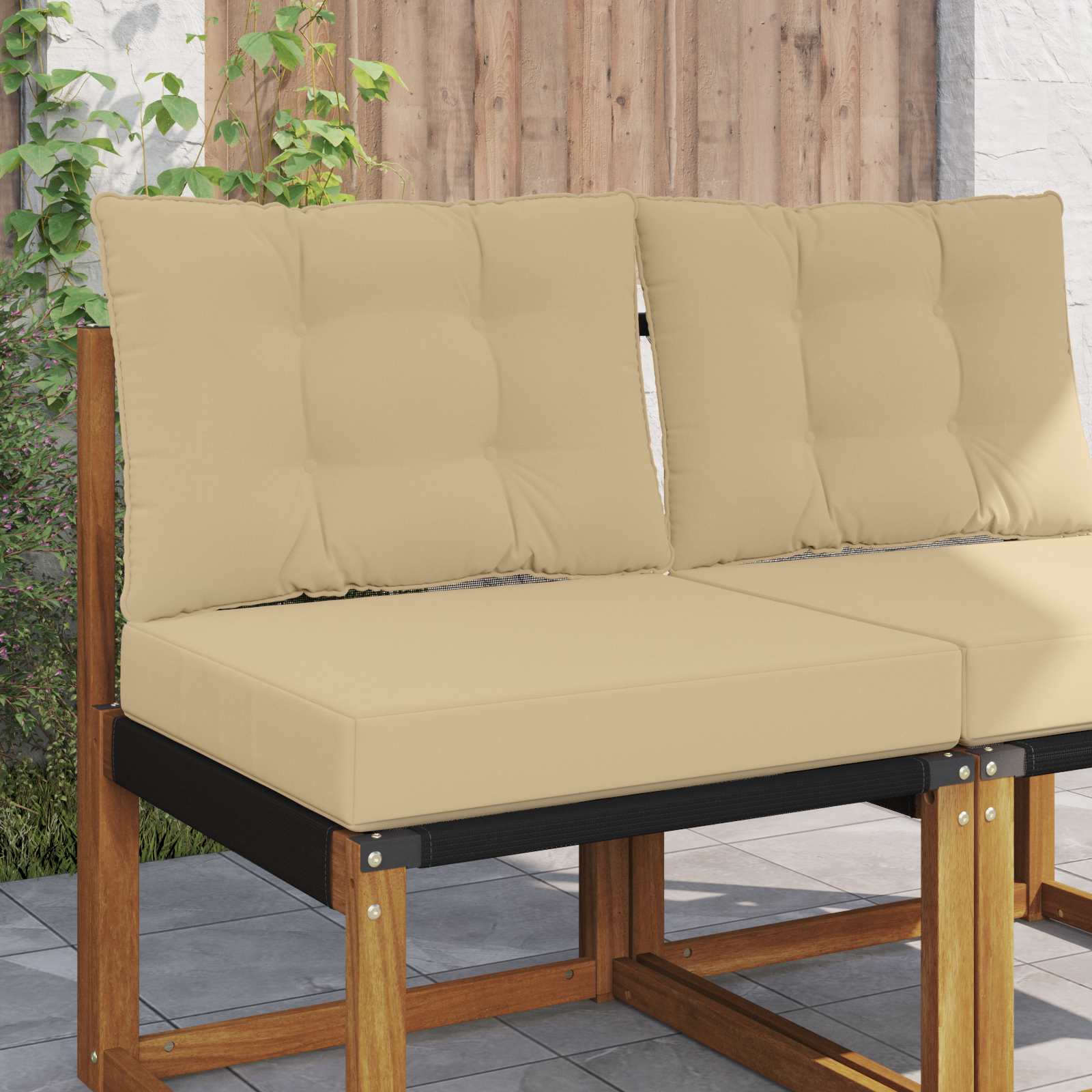 Cojín para sofá de exterior 2 pcs Antracita Poliéster
