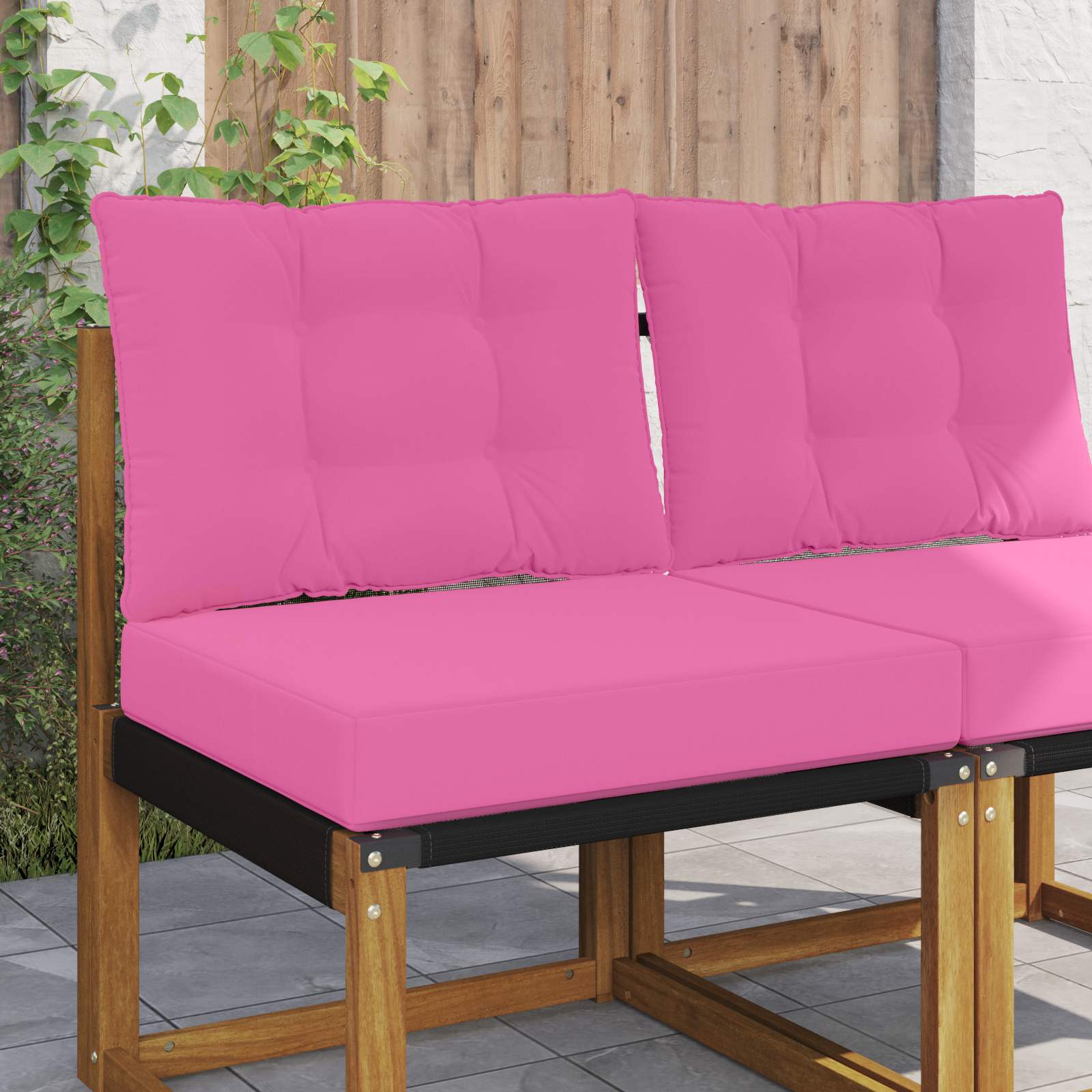 Cojín para sofá de exterior 2 pcs Antracita Poliéster