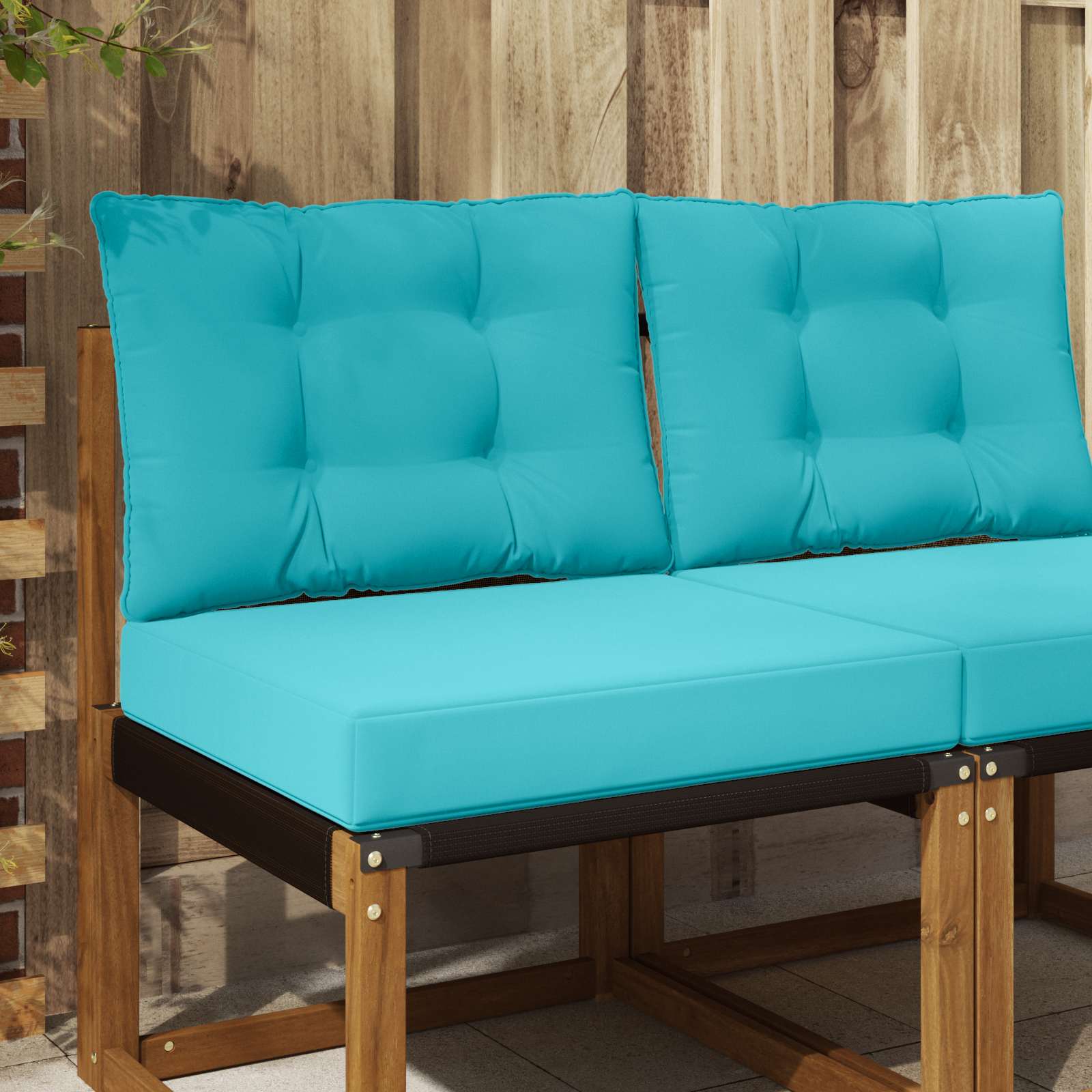 Cojín para sofá de exterior 2 pcs Antracita Poliéster