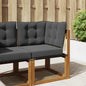 Outdoor Sofa Cushion 2 pcs Anthracite Polyester