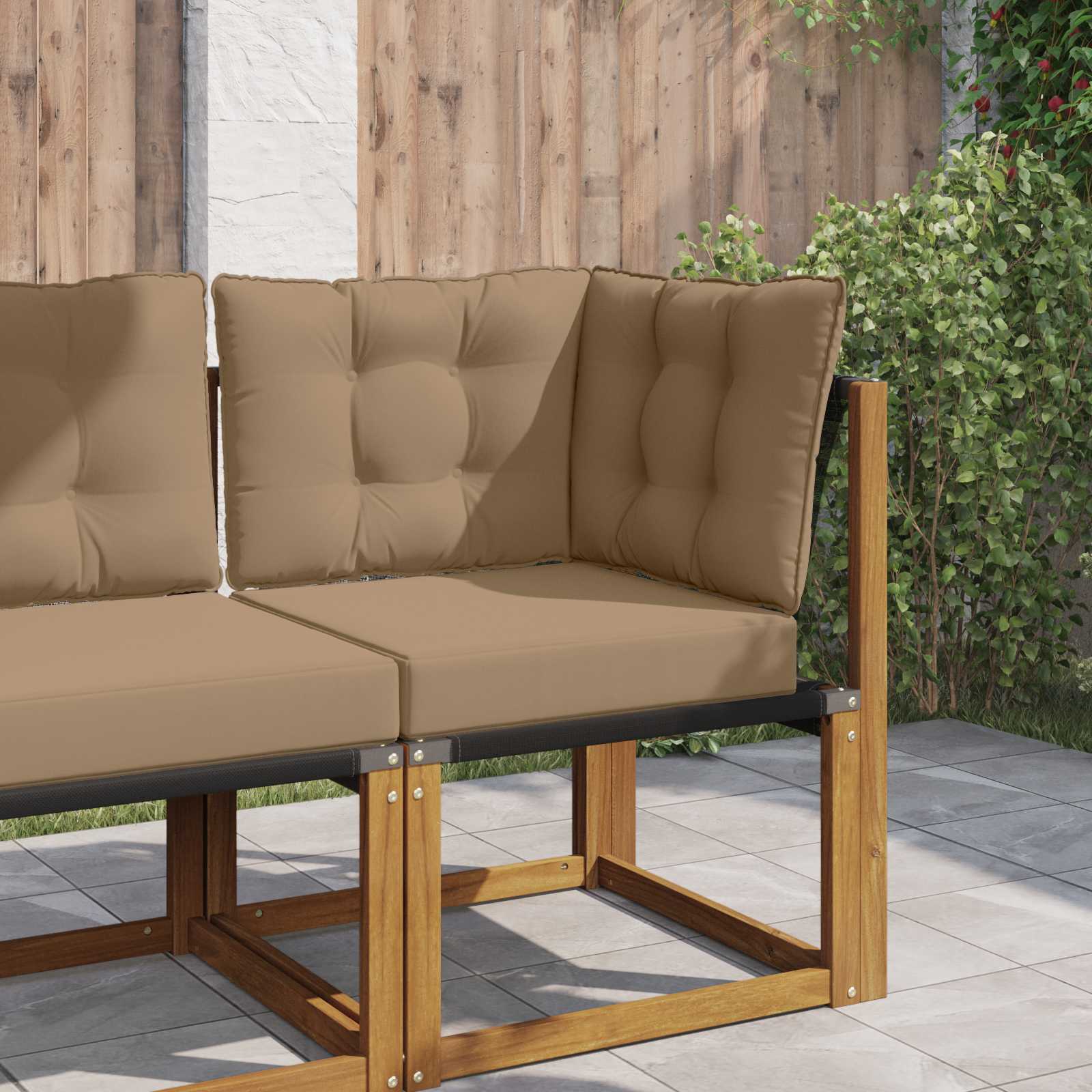 Cojín para sofá de exterior 2 pcs Antracita Poliéster
