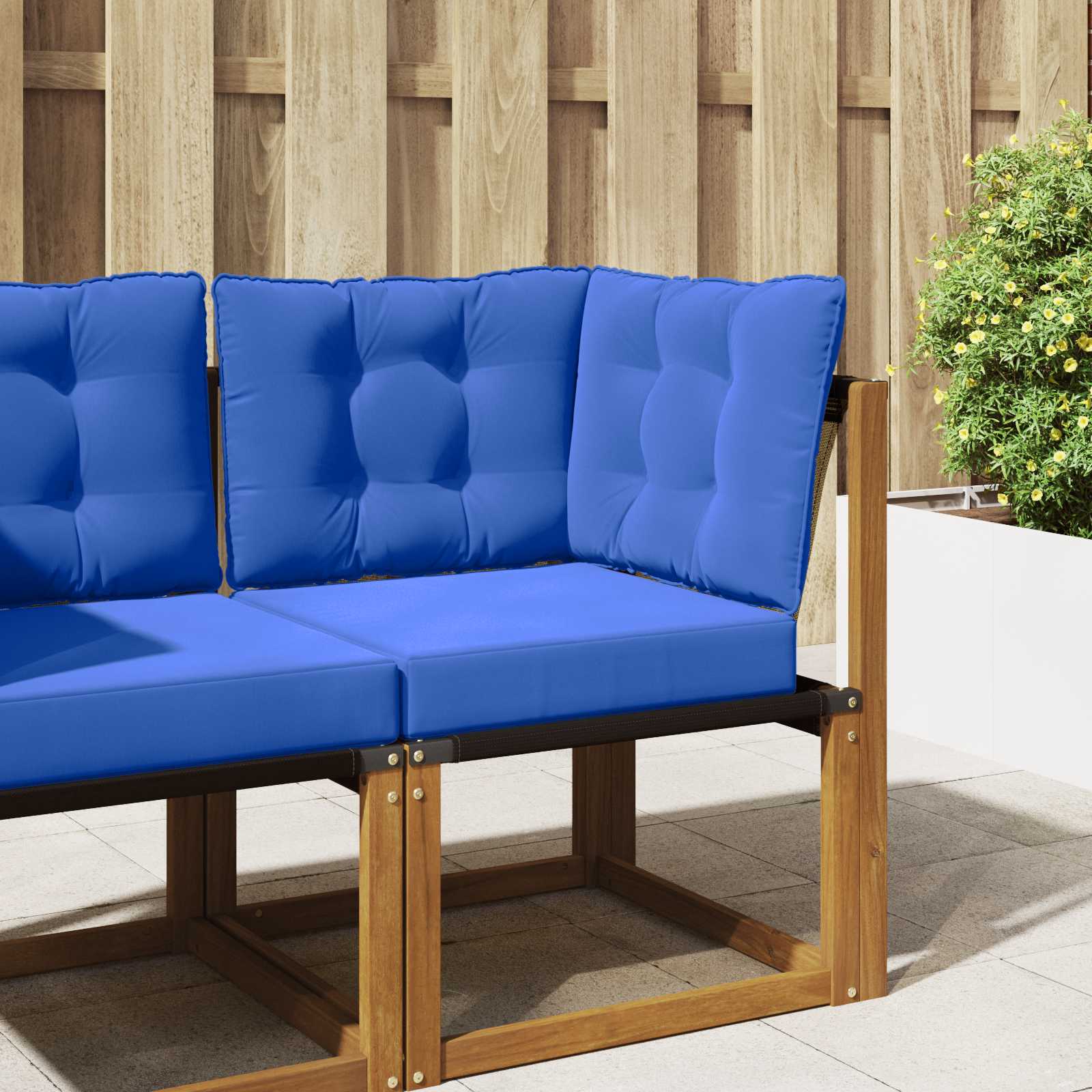 Cojín para sofá de exterior 2 pcs Antracita Poliéster