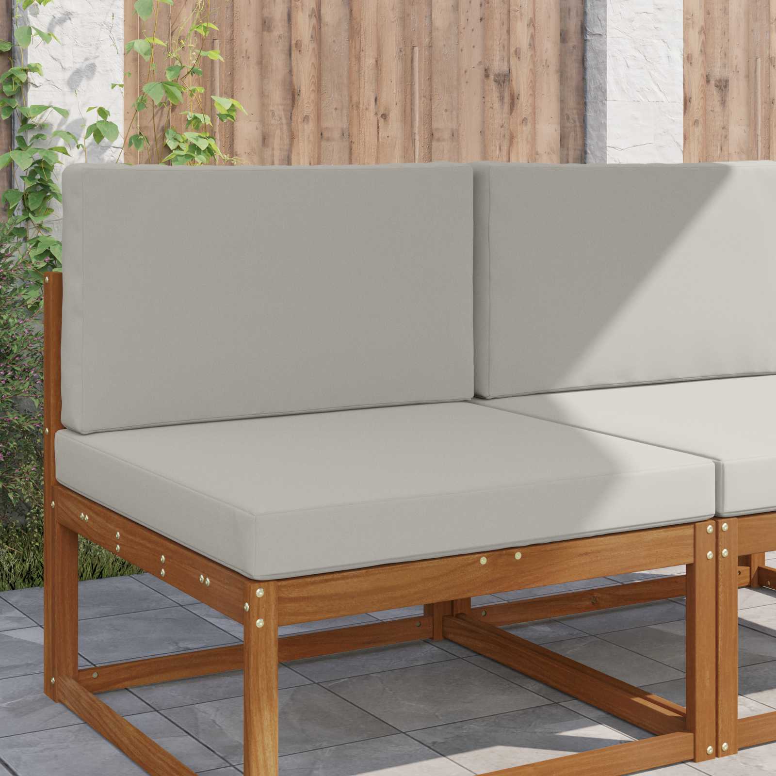 Cojín para sofá de exterior 2 pcs Antracita Poliéster