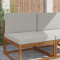 Outdoor Sofa Cushion 2 pcs Anthracite Polyester
