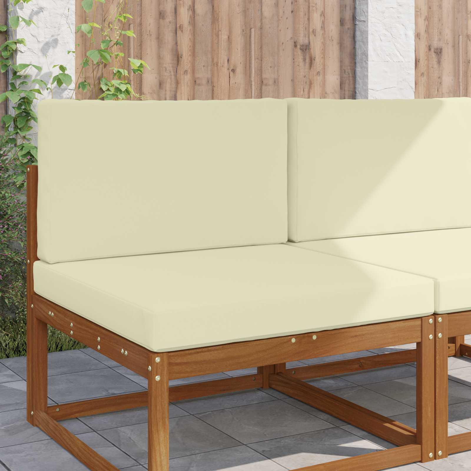 Cojín para sofá de exterior 2 pcs Antracita Poliéster
