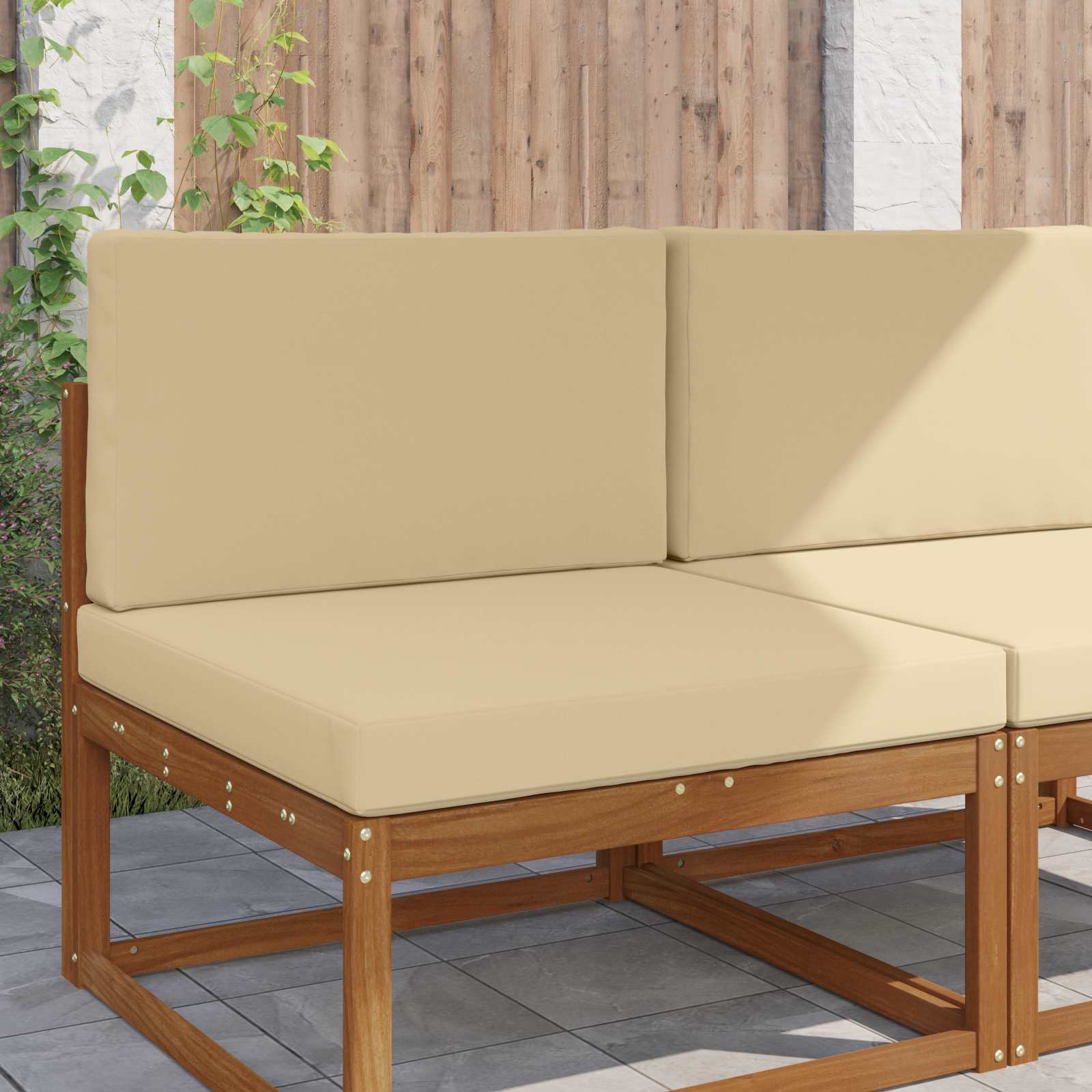 Cojín para sofá de exterior 2 pcs Antracita Poliéster