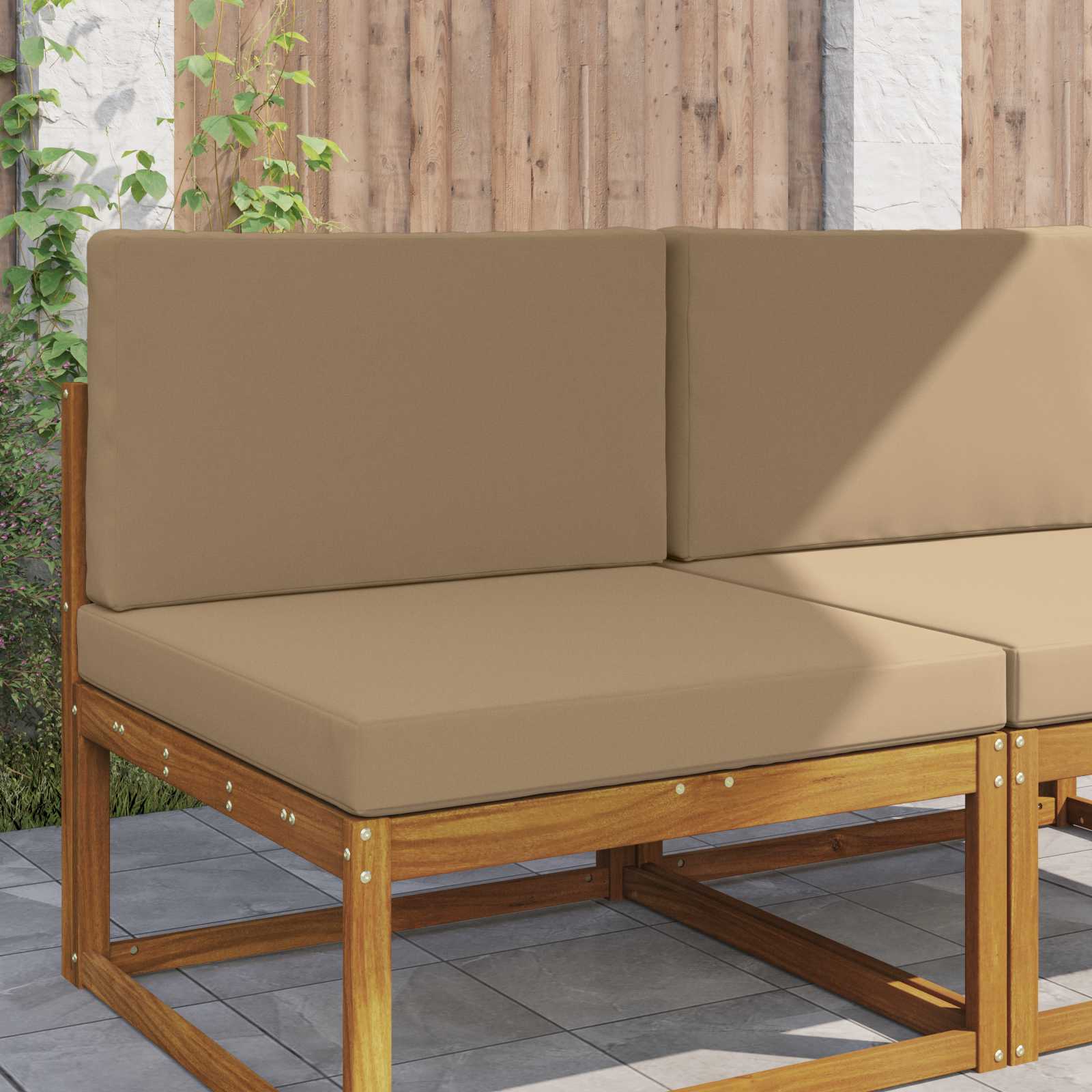 Cojín para sofá de exterior 2 pcs Antracita Poliéster