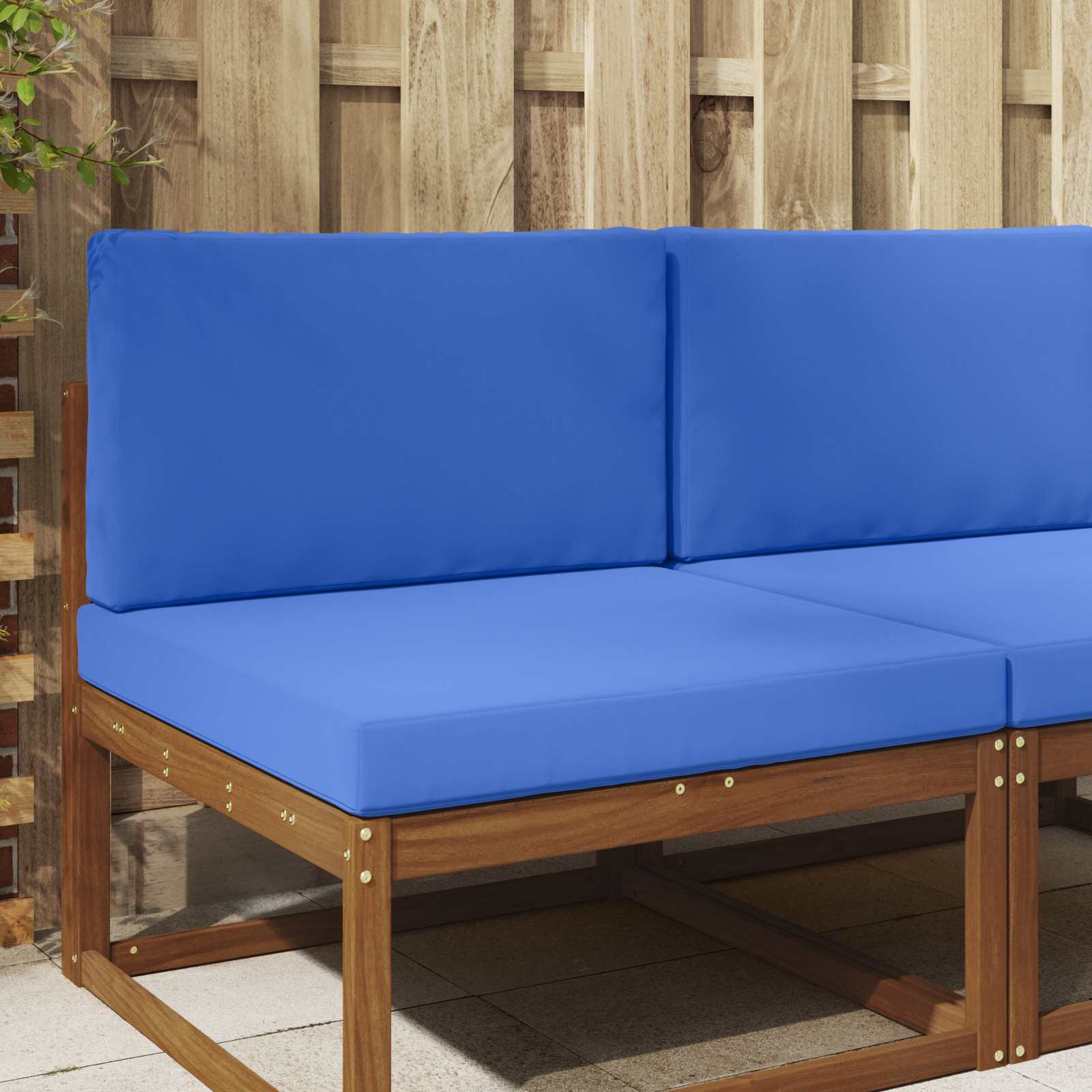 Cojín para sofá de exterior 2 pcs Antracita Poliéster
