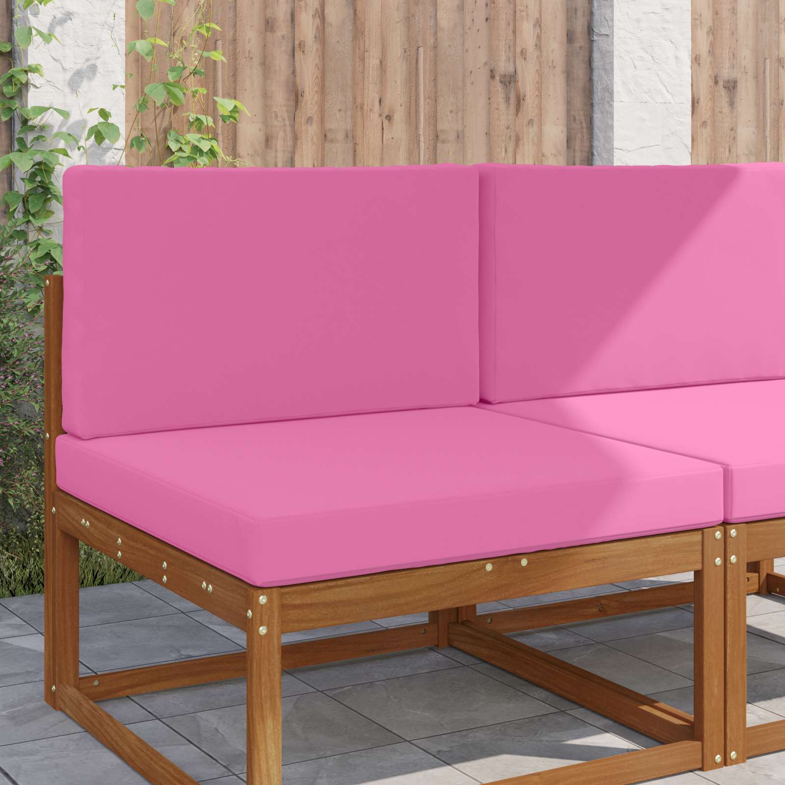 Cojín para sofá de exterior 2 pcs Antracita Poliéster