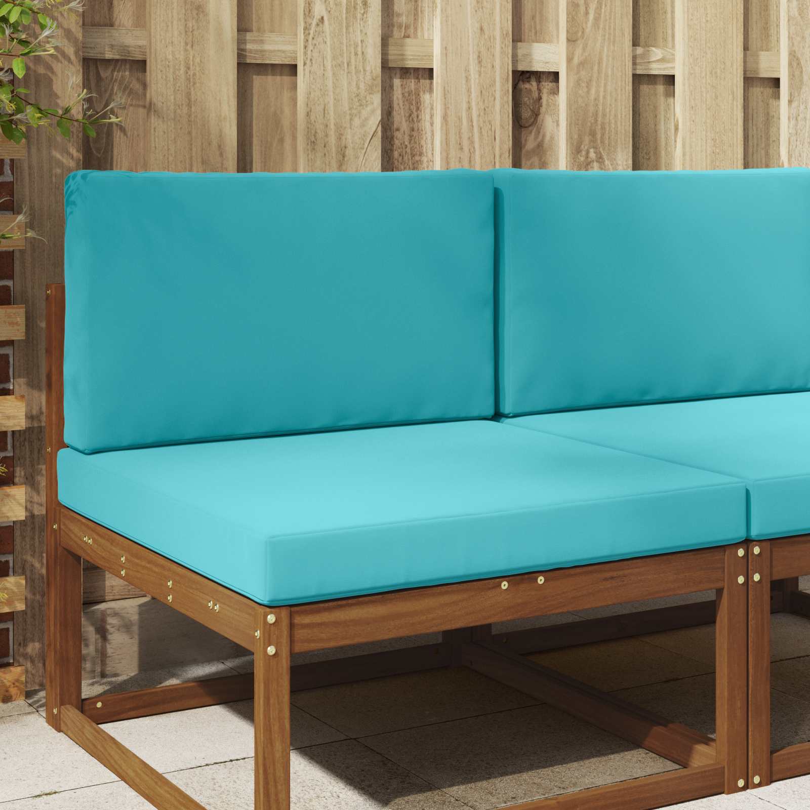 Cojín para sofá de exterior 2 pcs Antracita Poliéster