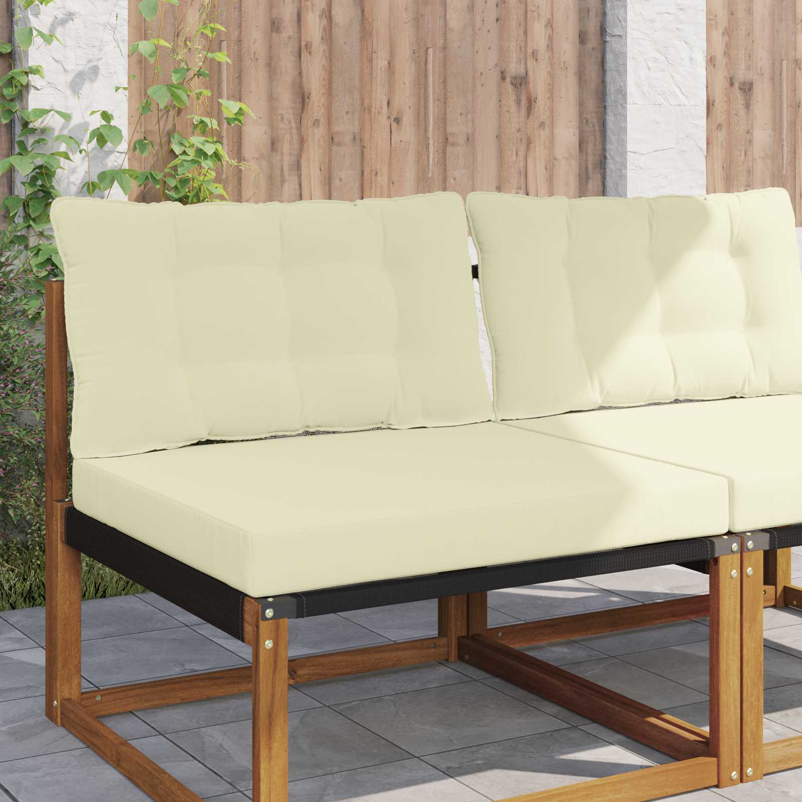 Cojín para sofá de exterior 2 pcs Antracita Poliéster