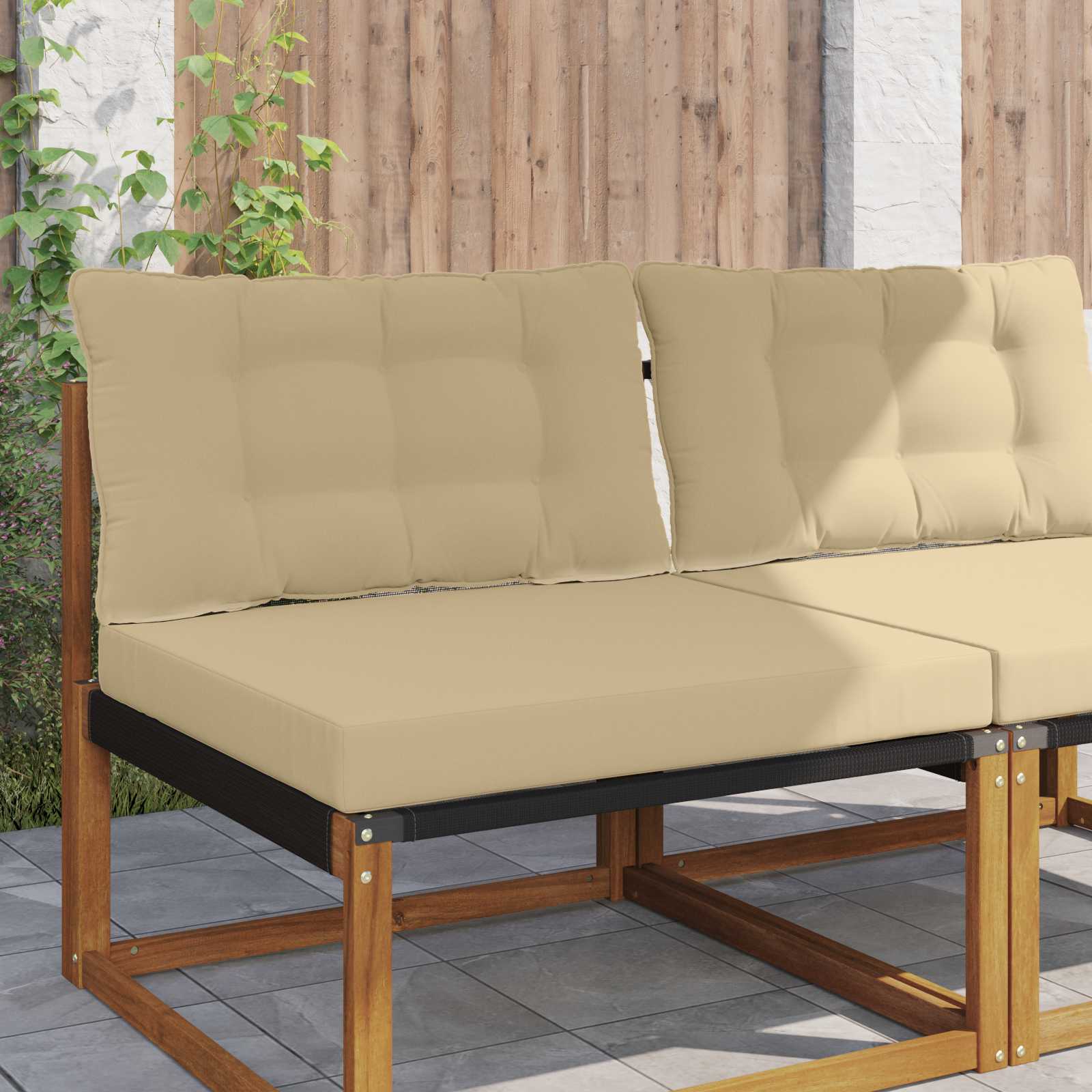 Cojín para sofá de exterior 2 pcs Antracita Poliéster