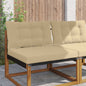 Outdoor Sofa Cushion 2 pcs Anthracite Polyester
