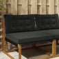 Outdoor Sofa Cushion 2 pcs Anthracite Polyester