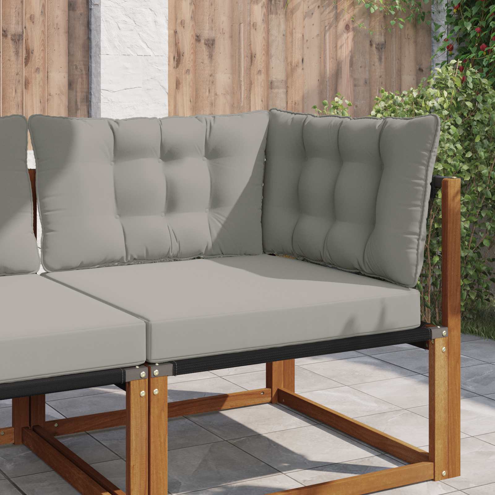 Cojín para sofá de exterior 2 pcs Antracita Poliéster