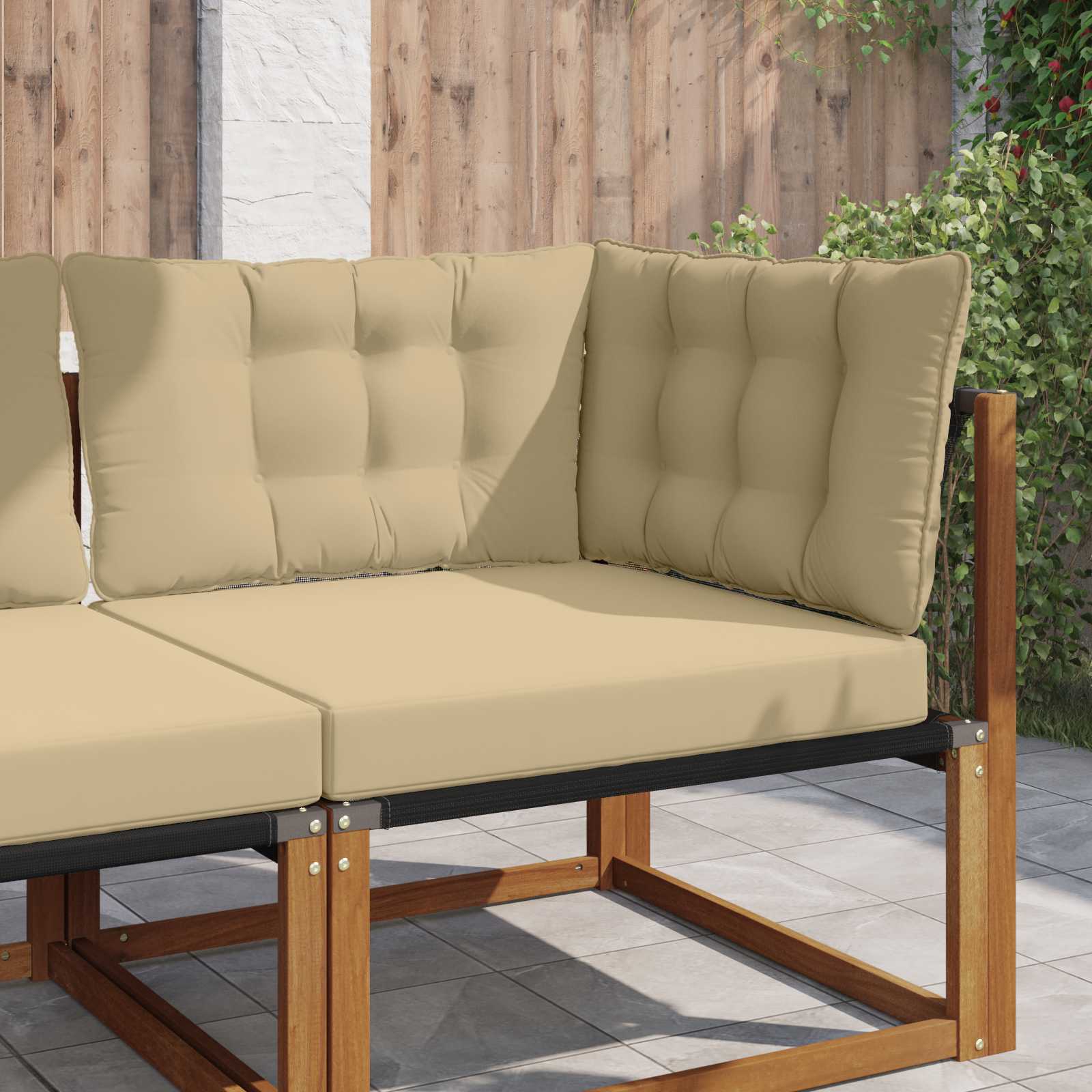 Cojín para sofá de exterior 2 pcs Antracita Poliéster