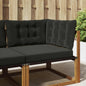 Outdoor Sofa Cushion 2 pcs Anthracite Polyester