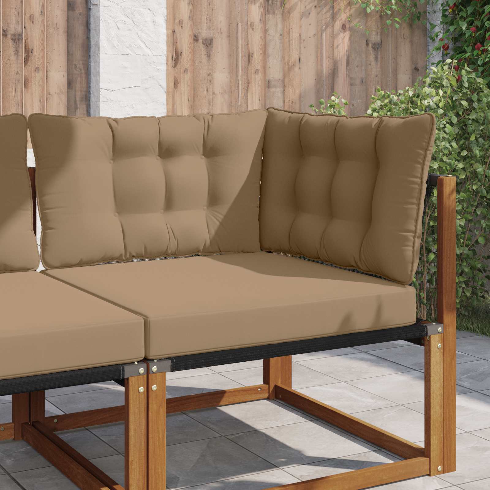 Cojín para sofá de exterior 2 pcs Antracita Poliéster