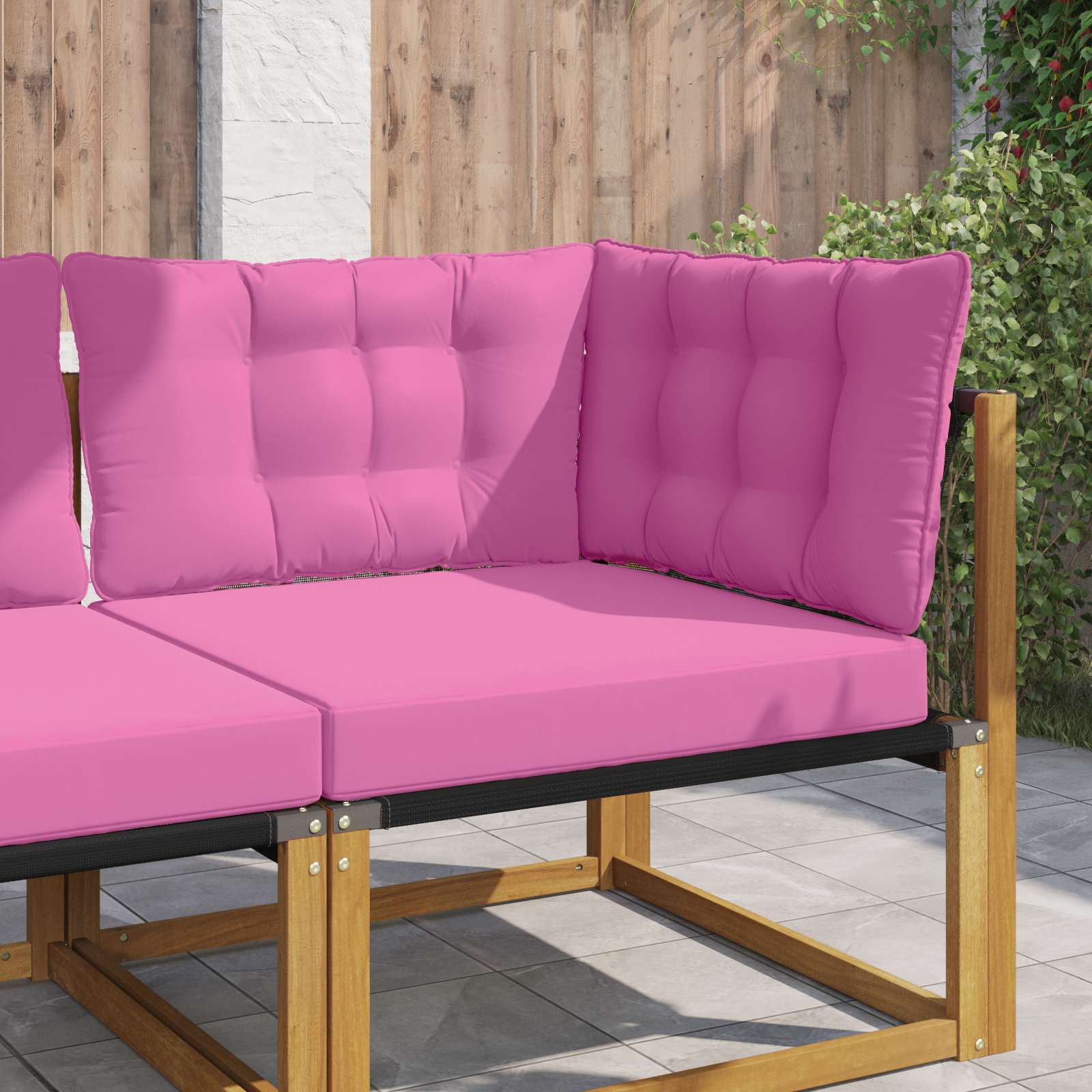 Cojín para sofá de exterior 2 pcs Antracita Poliéster