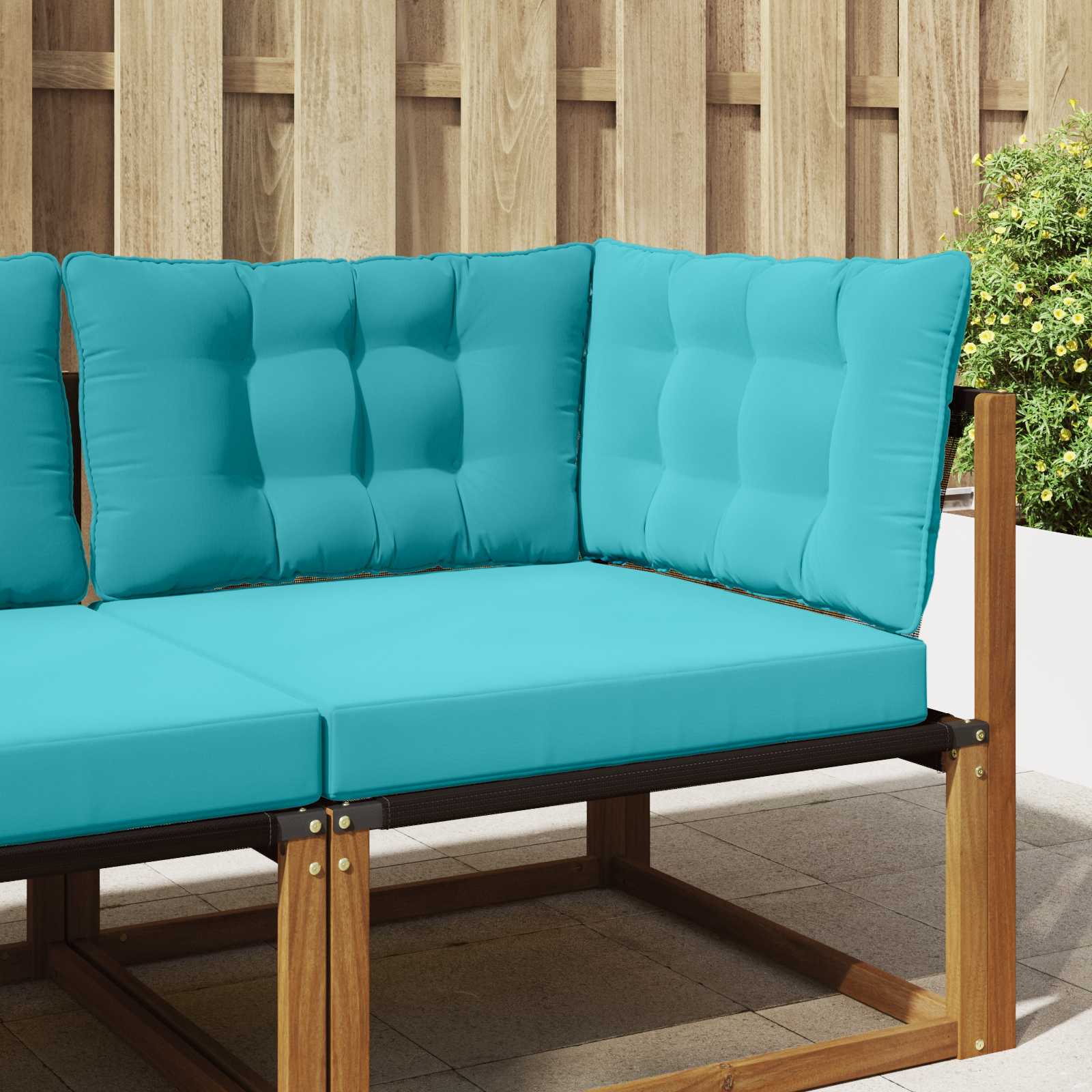 Cojín para sofá de exterior 2 pcs Antracita Poliéster