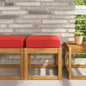 Pink seat cushion 80 x 40 x 8 cm 100% Polyester