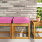 Pink seat cushion 80 x 40 x 8 cm 100% Polyester