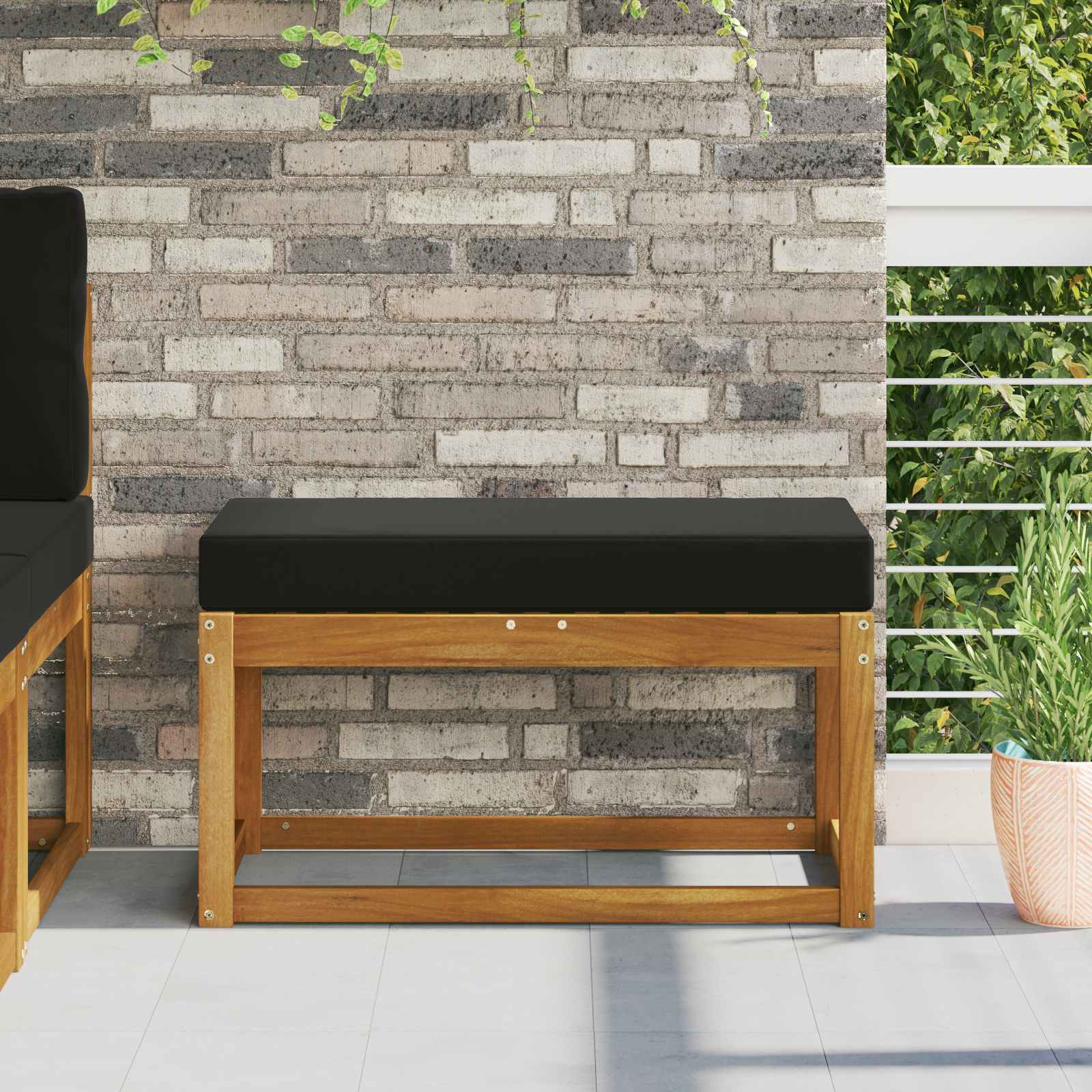 Almohada para el asiento Rosa 80 x 40 x 8 cm 100% Poliéster