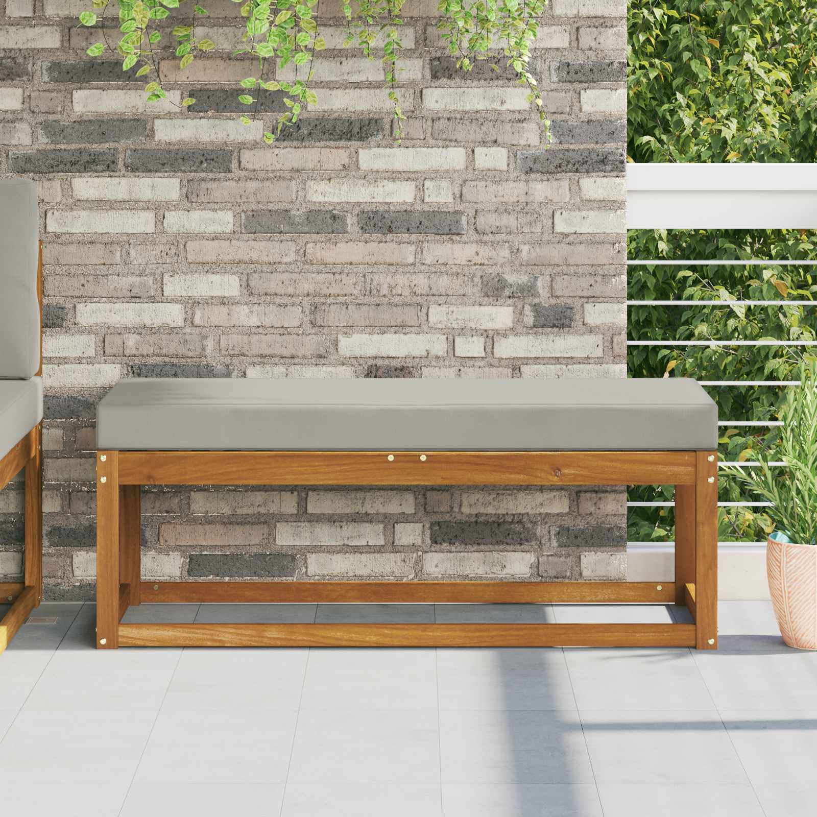 Almohada para el asiento Rosa 80 x 40 x 8 cm 100% Poliéster