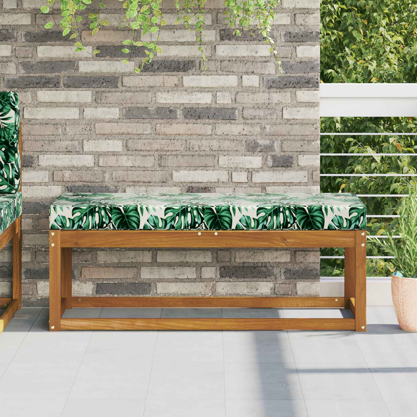 Almohada para el asiento Rosa 80 x 40 x 8 cm 100% Poliéster