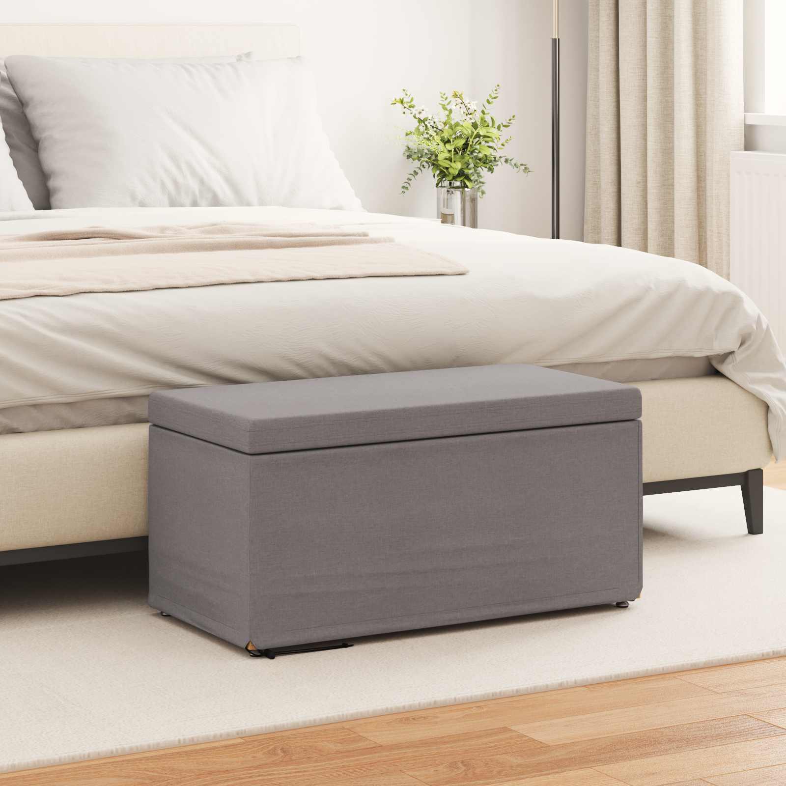 Taburete 101 x 41 x 40 cm Cuero Sintético y Madera Fabricada