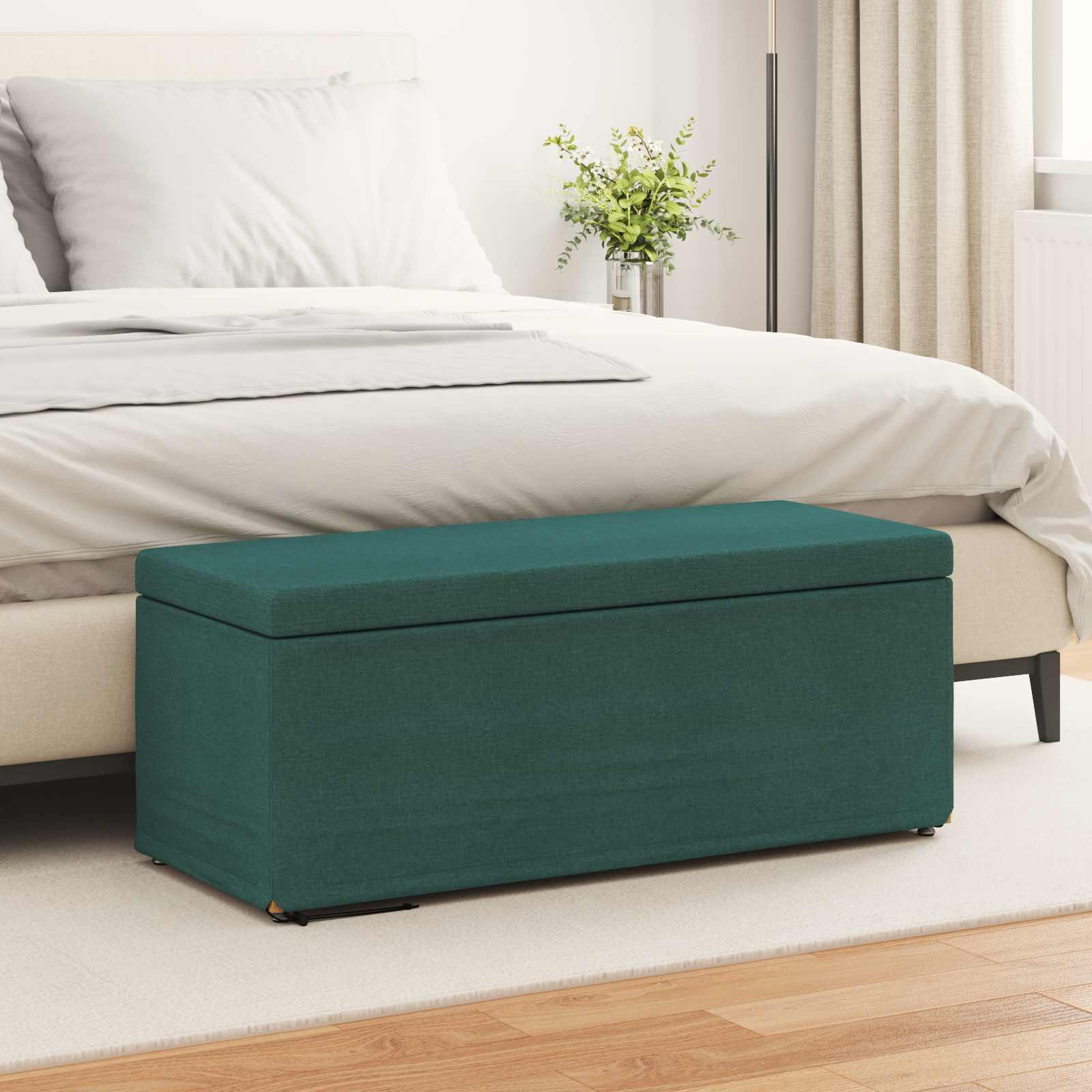 Taburete 101 x 41 x 40 cm Cuero Sintético y Madera Fabricada